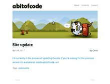 Tablet Screenshot of abitofcode.com